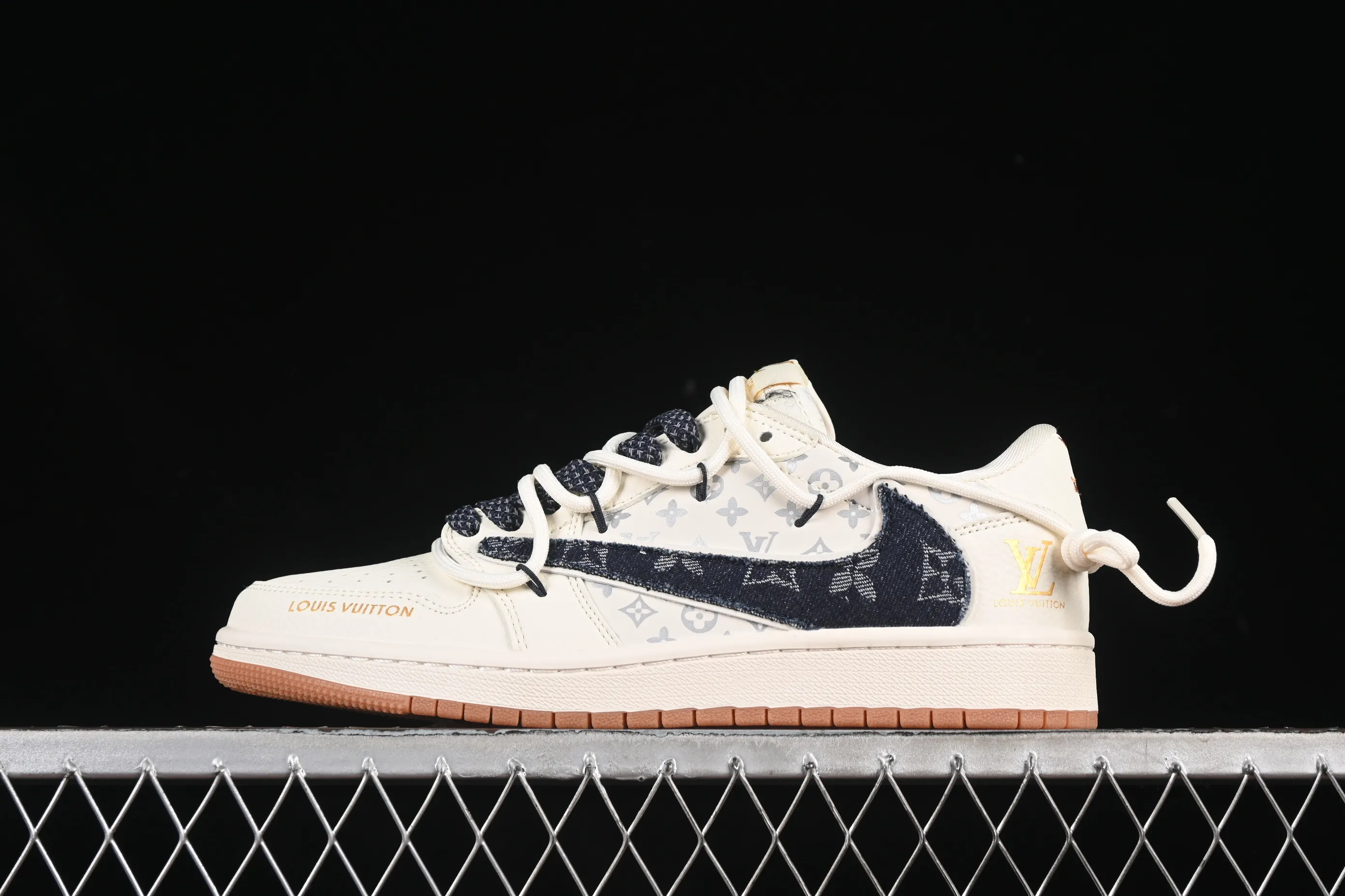 All categories Air Jordan Jordan series basketball shoes Air Jordan 1 Low High-end customized low-top sneakers Travis Scott x Fragment Design x Air Jordan 1 Low OG SP AJ1 LV joint rubber bottom drawstring low-top cultural casual sneakers DM6868-110
